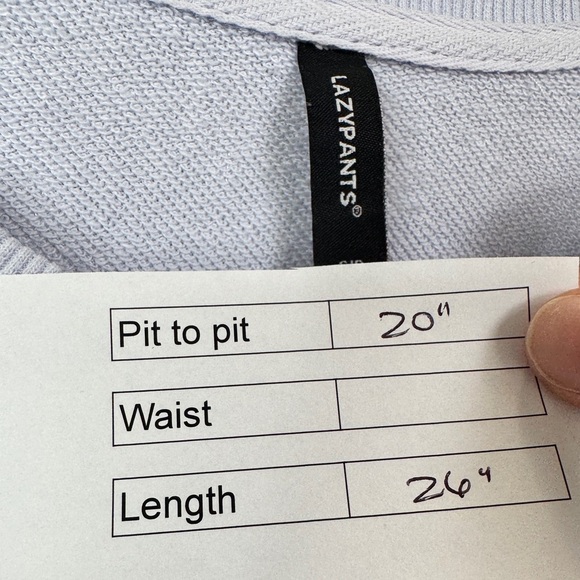 Lazy Pants Sweatshirt Light Blue - Picture 9 of 9